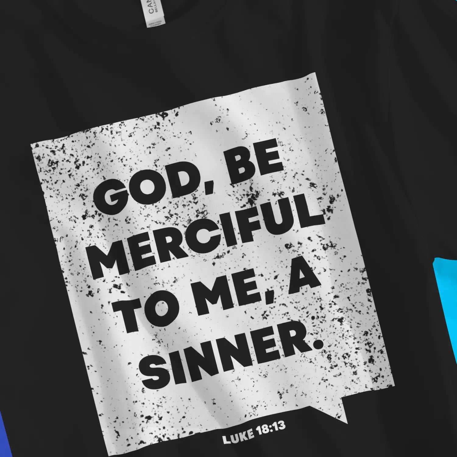 God Be Merciful (Luke 18:13) 2.0 – Unisex Christian T-Shirt designed by 3rd Day Christian Clothing.