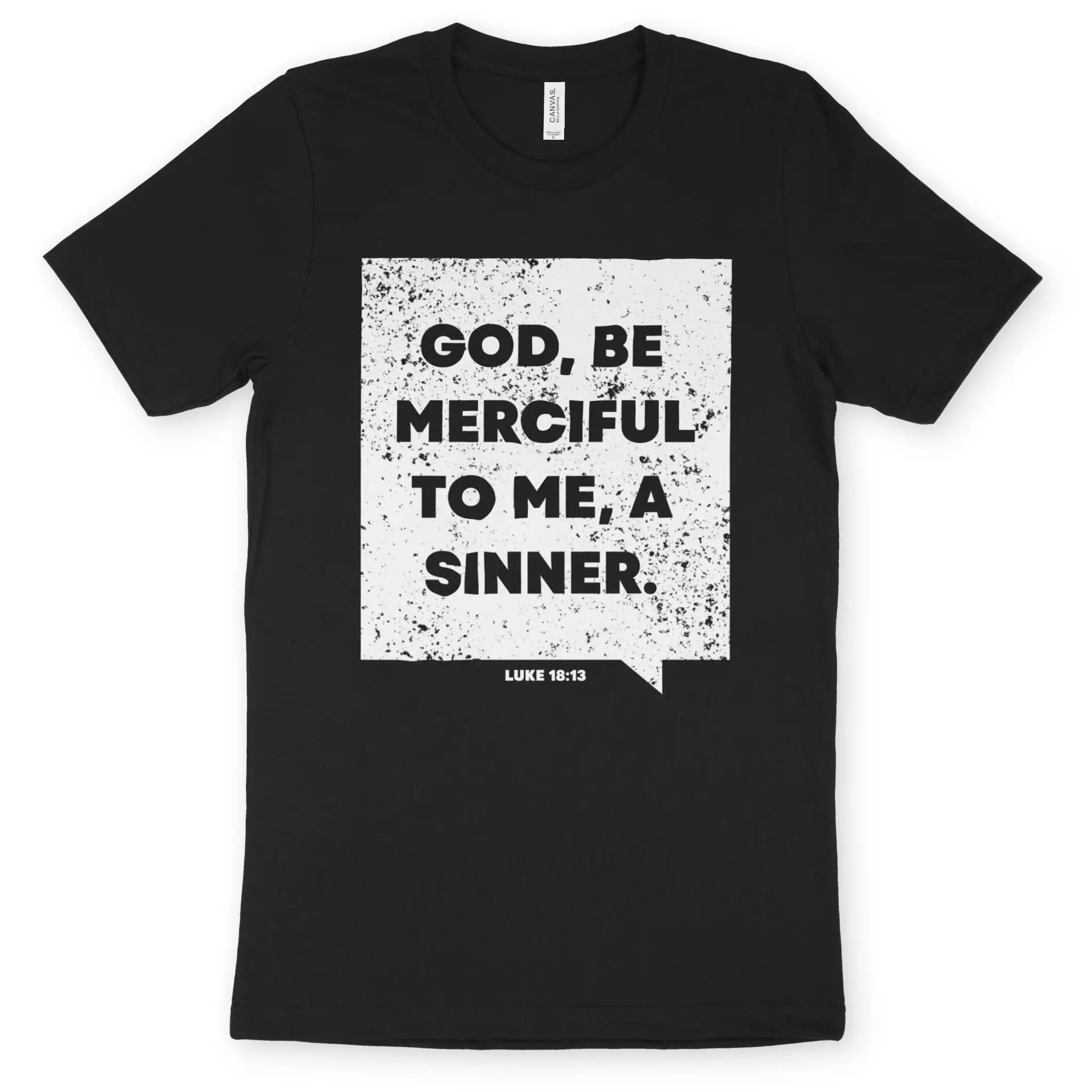 God Be Merciful (Luke 18:13) 2.0 – Unisex Christian T-Shirt designed by 3rd Day Christian Clothing.
