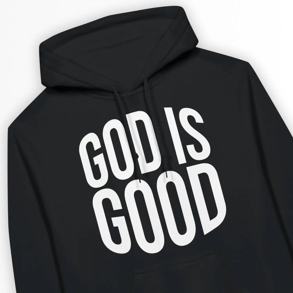 God Is Good (3rd Edition, Black) – Unisex Christian Hoodie designed by 3rd Day Christian Clothing.