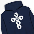 GOD IS GOOD (Cross, 2nd Edition) – Unisex Christian Hoodie designed by 3rd Day Christian Clothing.