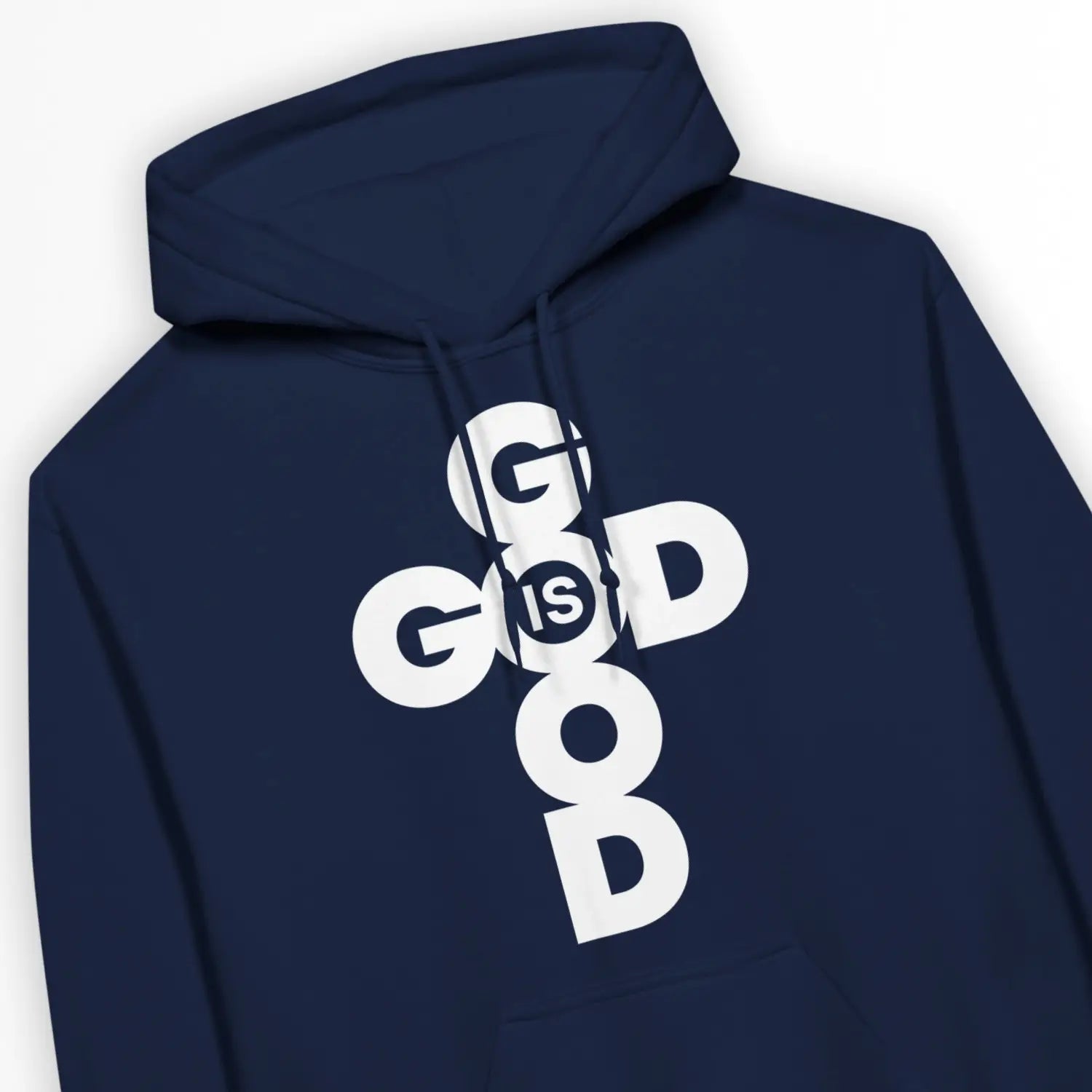 GOD IS GOOD (Cross, 2nd Edition) – Unisex Christian Hoodie designed by 3rd Day Christian Clothing.