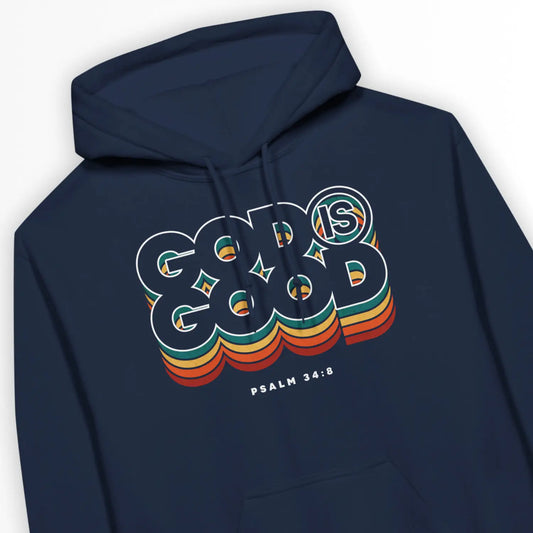 God Is Good (Colour Echo) 2.0 | Premium Unisex Christian Hoodie designed by 3rd Day Christian Clothing.