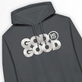God Is Good (Grey) – Unisex Christian Hoodie designed by 3rd Day Christian Clothing.