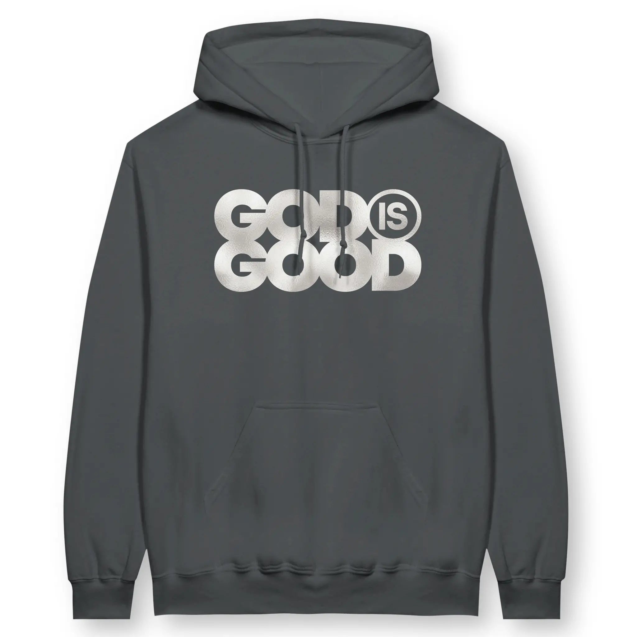 God Is Good (Grey) – Unisex Christian Hoodie designed by 3rd Day Christian Clothing.