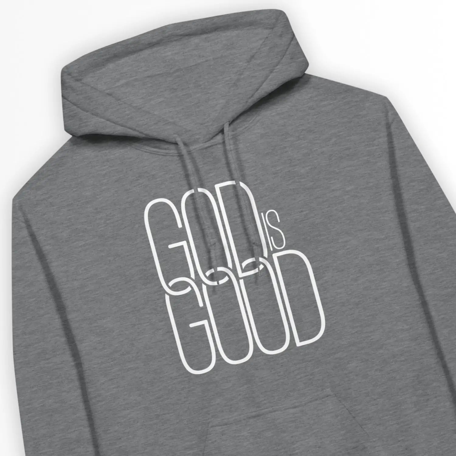 God Is Good (Minimal) – Unisex Christian Hoodie designed by 3rd Day Christian Clothing.
