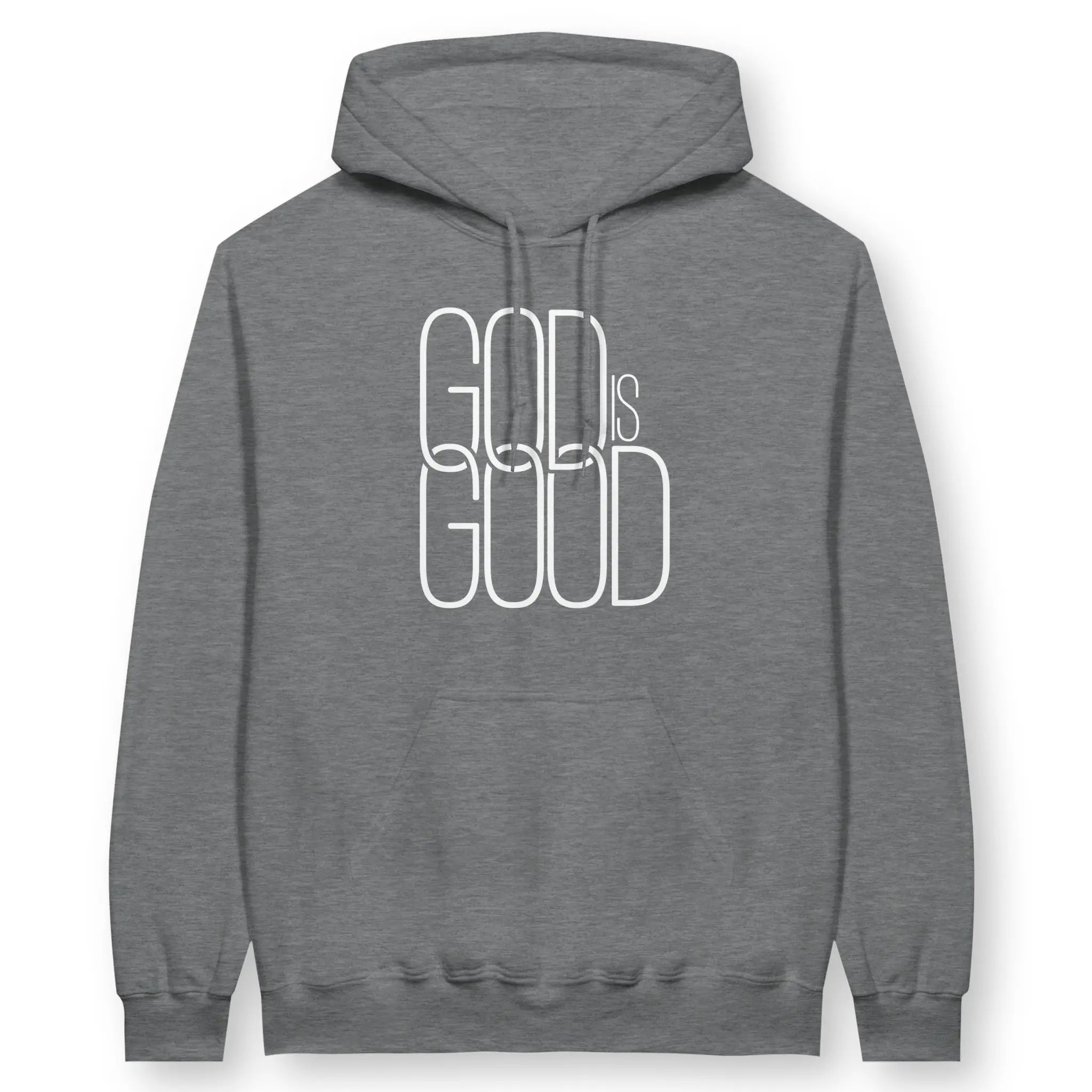 God Is Good (Minimal) – Unisex Christian Hoodie designed by 3rd Day Christian Clothing.