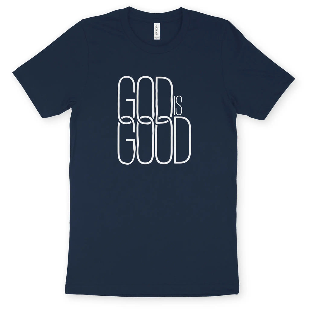 God Is Good (Minimal) – Unisex Christian T-Shirt designed by 3rd Day Christian Clothing.