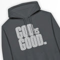 GOD IS GOOD. (Wavy) – Unisex Christian Hoodie designed by 3rd Day Christian Clothing.