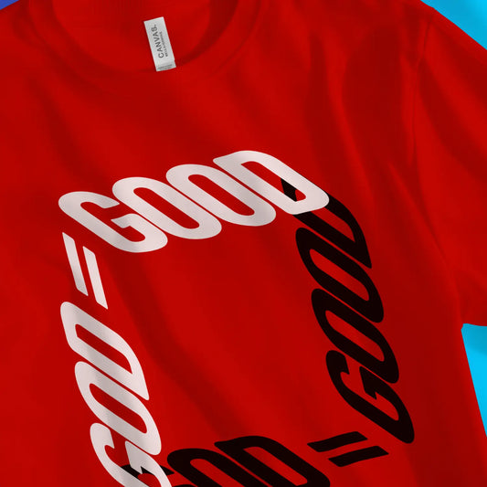 Good = Good (Box) | Premium Unisex Christian T-Shirt designed by 3rd Day Christian Clothing.