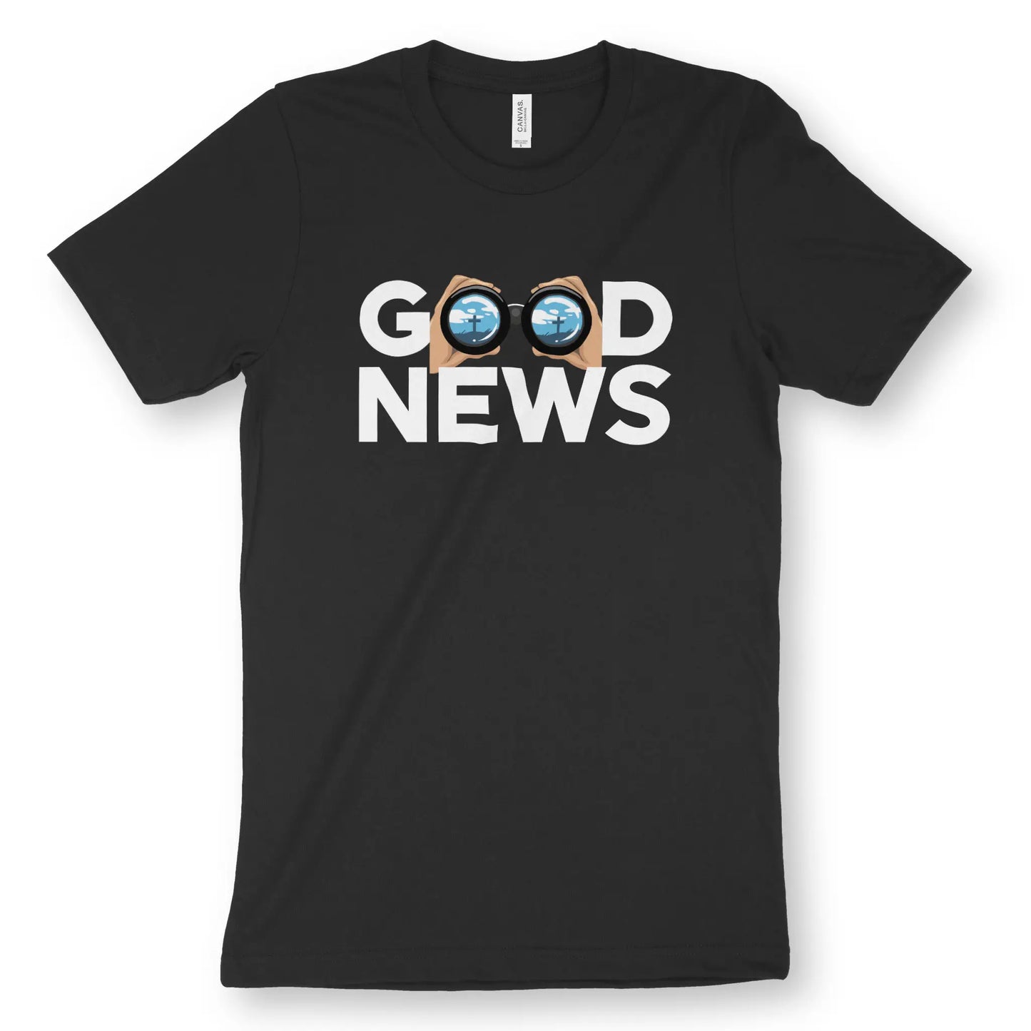 Good News (Cross) 2.0 | Premium Unisex Christian T-Shirt designed by 3rd Day Christian Clothing.