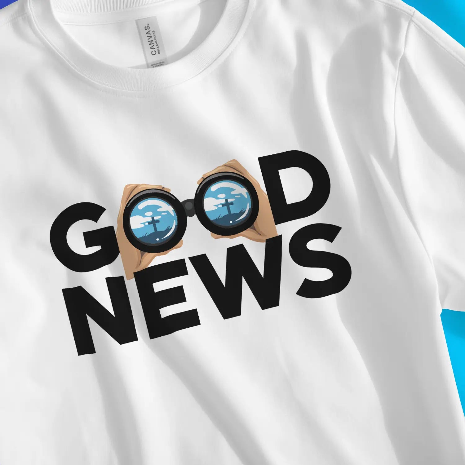 Good News (Cross) | Premium Unisex Christian T-Shirt designed by 3rd Day Christian Clothing.