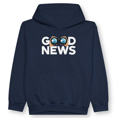 Good News (Cross) 2.0 | Premium Kids' Christian Hoodie designed by 3rd Day Christian Clothing.