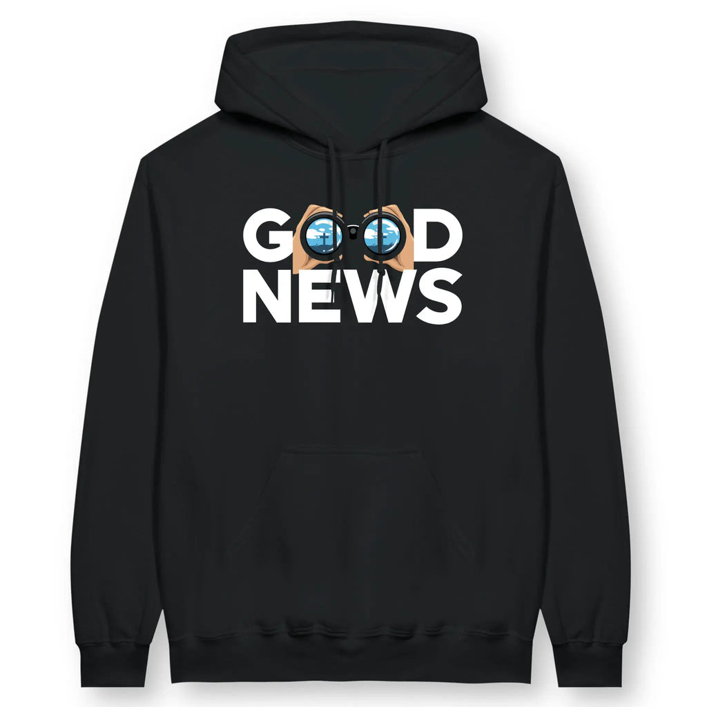Good News (Cross) 2.0 – Unisex Christian Hoodie designed by 3rd Day Christian Clothing.