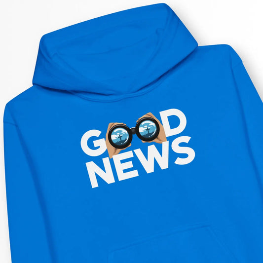 Good News (Cross) | Premium Kids' Christian Hoodie designed by 3rd Day Christian Clothing.