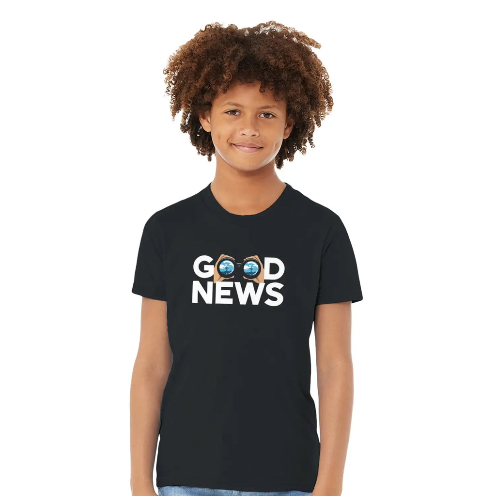 Good News (Cross) – Kids' Christian T-Shirt designed by 3rd Day Christian Clothing.