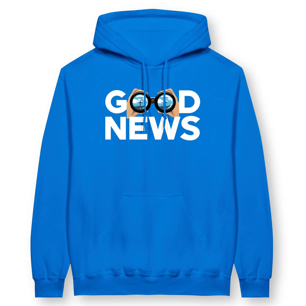 Good News (Cross) – Unisex Christian Hoodie designed by 3rd Day Christian Clothing.