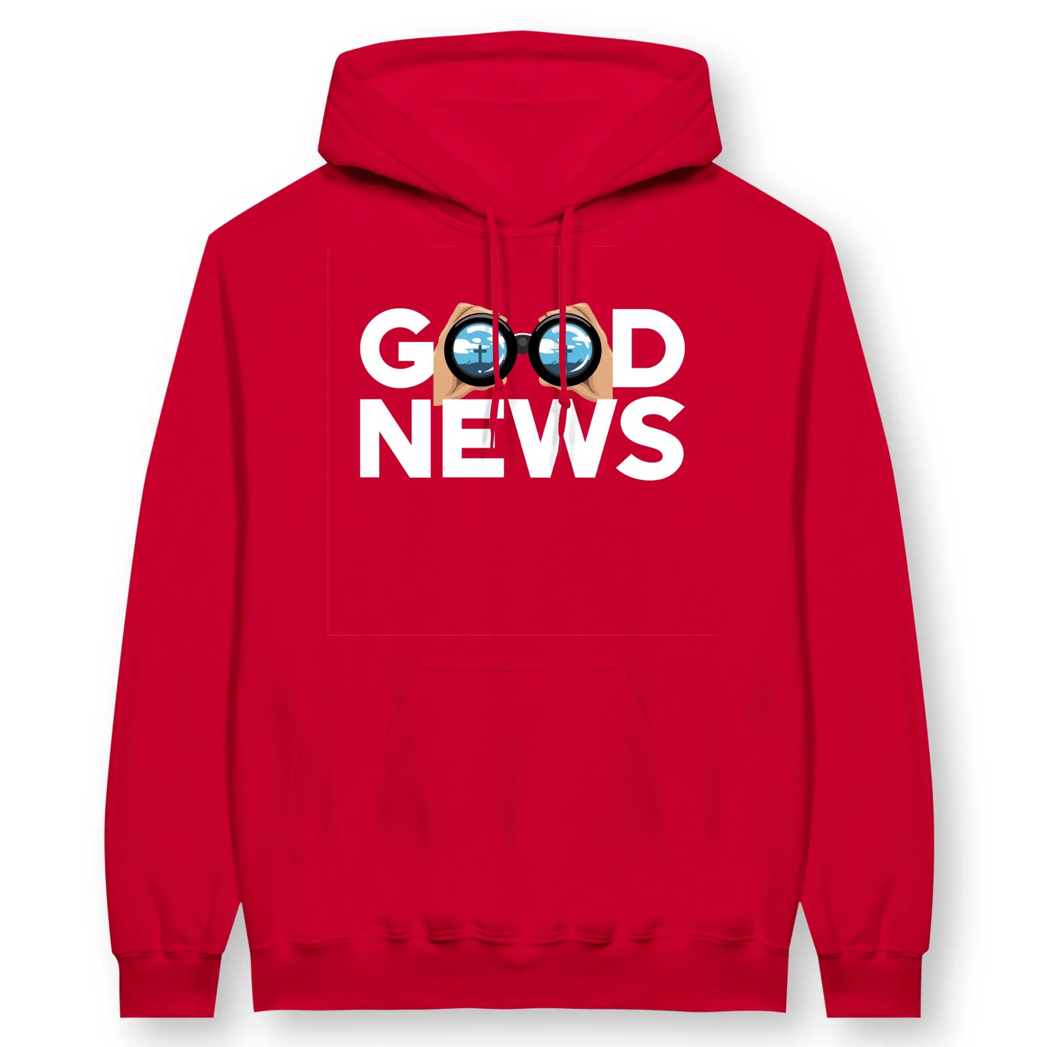 Good News (Cross) – Unisex Christian Hoodie designed by 3rd Day Christian Clothing.