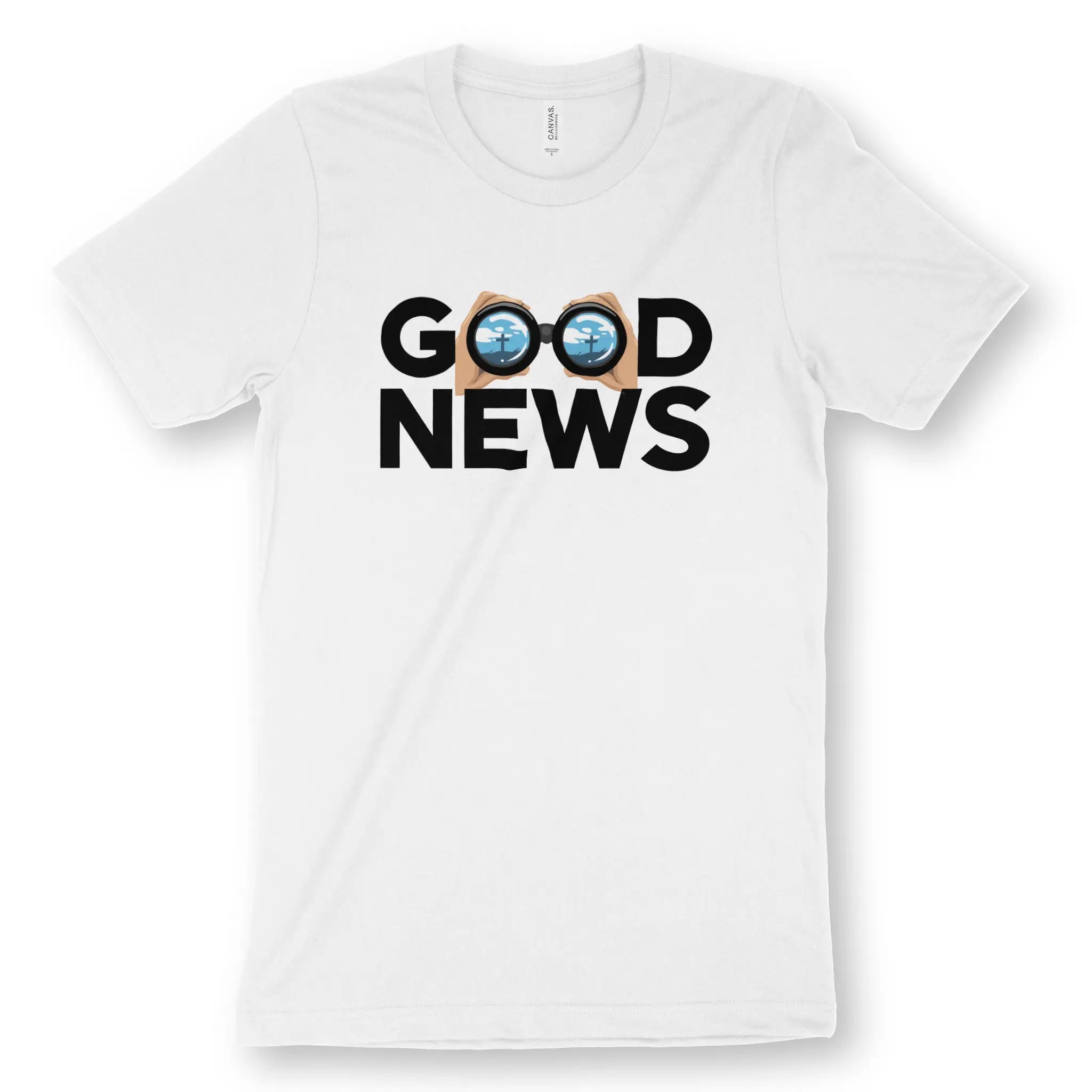 Good News (Cross) – Unisex Christian T-Shirt designed by 3rd Day Christian Clothing.