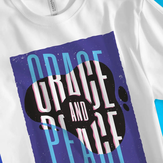 Grace And Peace | Premium Unisex Christian T-Shirt designed by 3rd Day Christian Clothing.