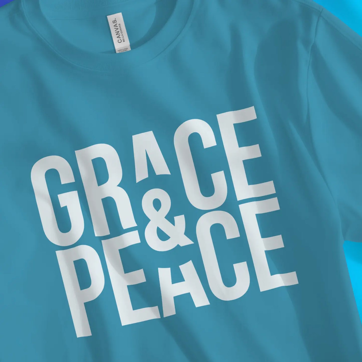 Grace & Peace 2.0 | Premium Unisex Christian T-Shirt designed by 3rd Day Christian Clothing.