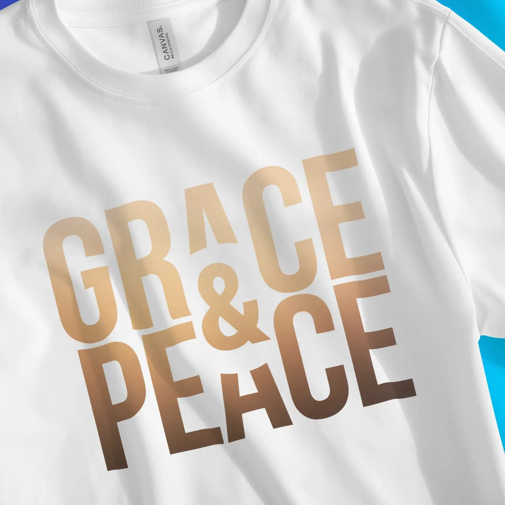 Grace & Peace 3.0 – Unisex Christian T-Shirt designed by 3rd Day Christian Clothing.