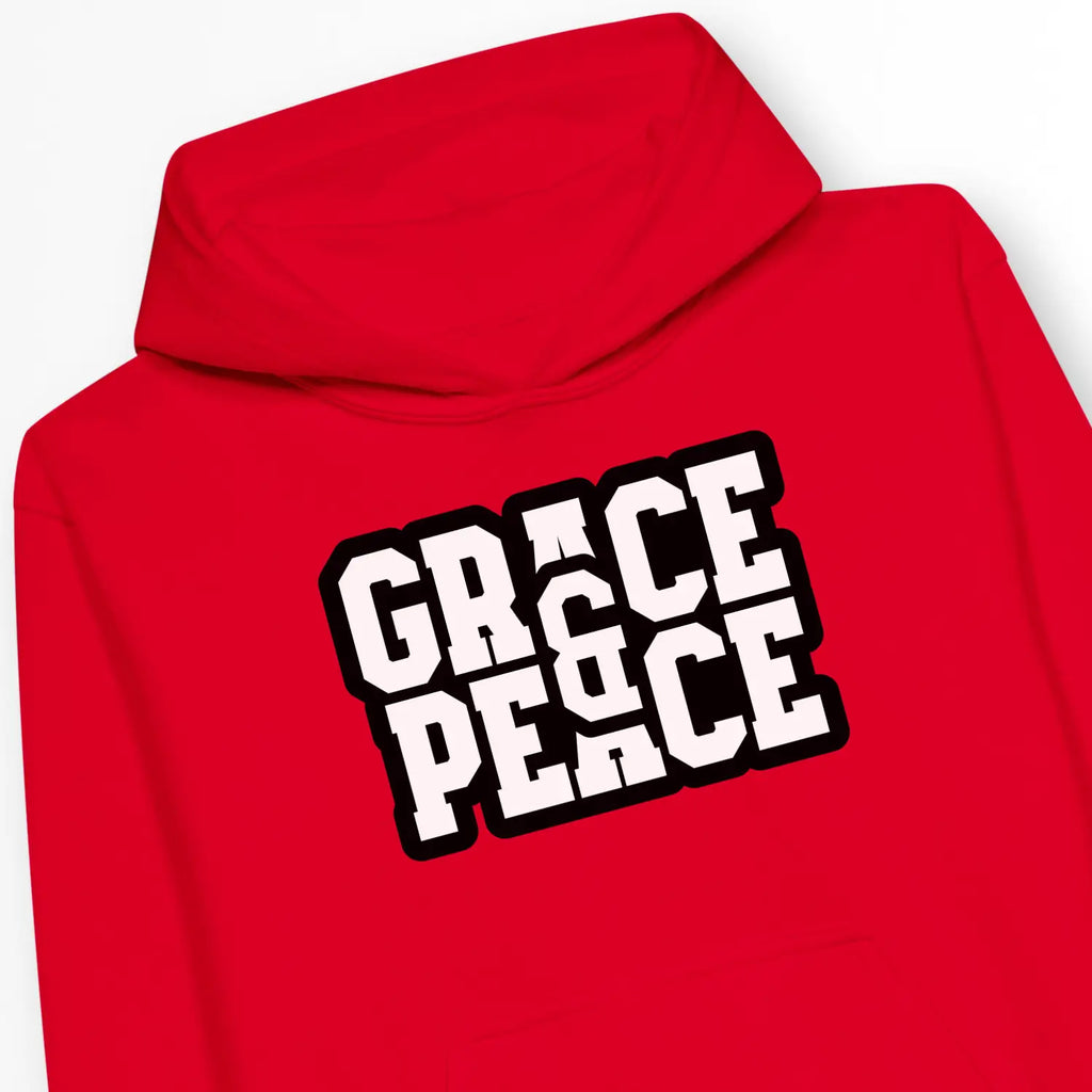 Grace & Peace – Kids' Christian Hoodie designed by 3rd Day Christian Clothing.