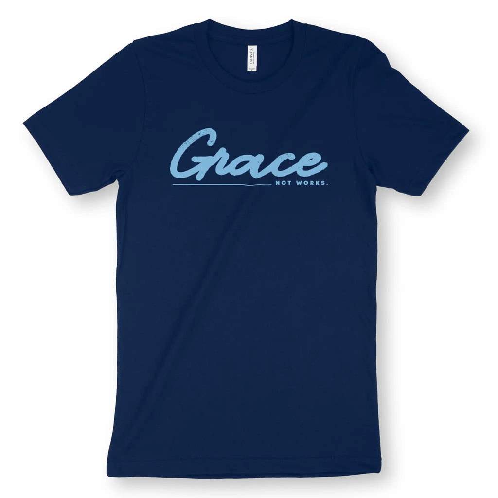 Grace (Not Works) – Unisex Christian T-Shirt designed by 3rd Day Christian Clothing.