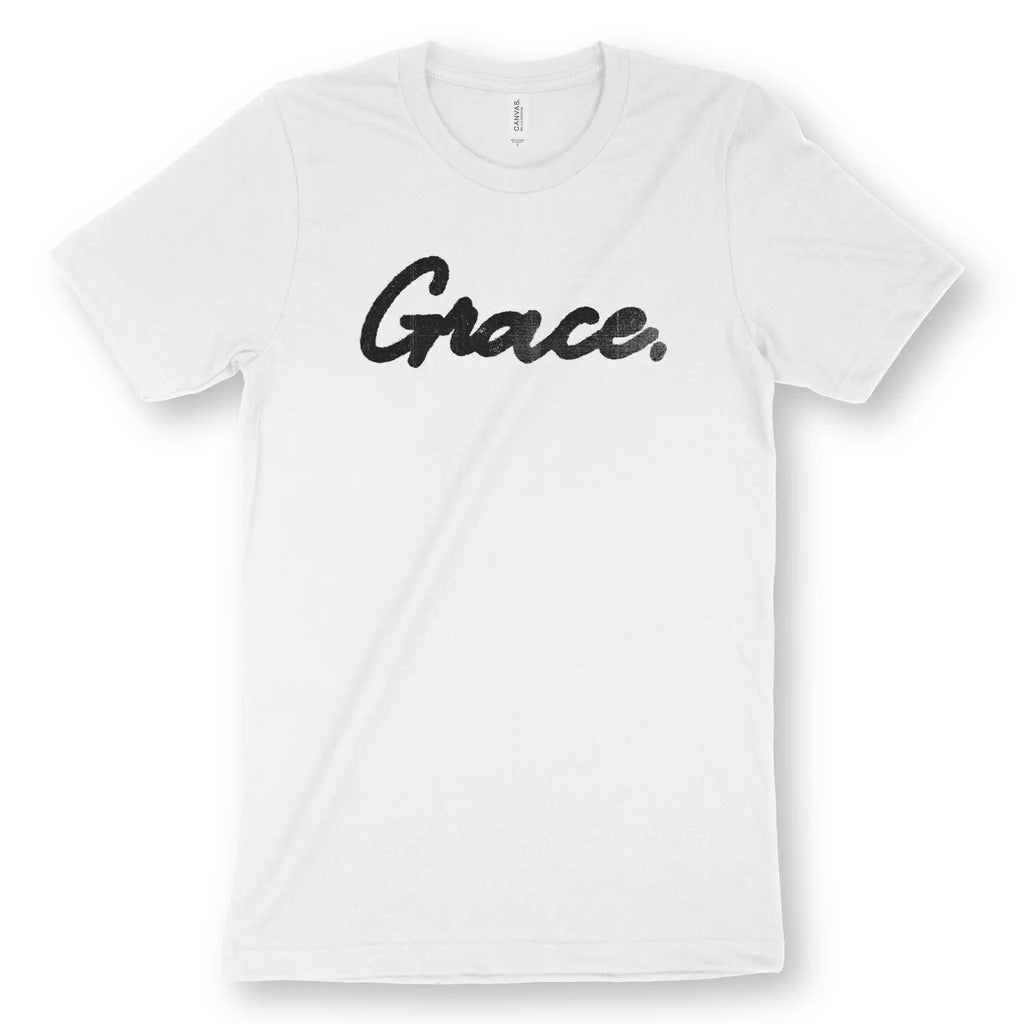Grace. (Ink) – Unisex Christian T-Shirt designed by 3rd Day Christian Clothing.