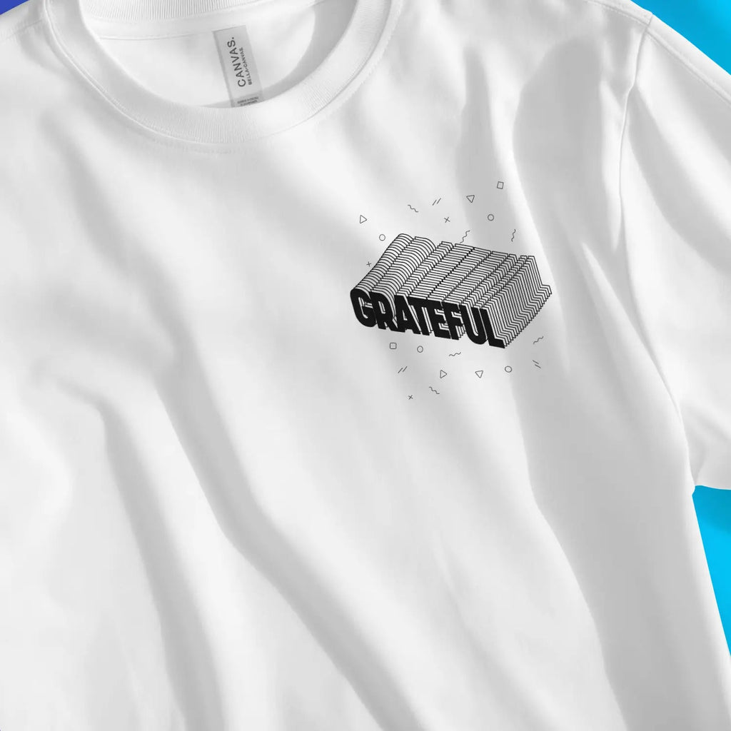 Grateful 3D – Unisex Christian T-Shirt designed by 3rd Day Christian Clothing.