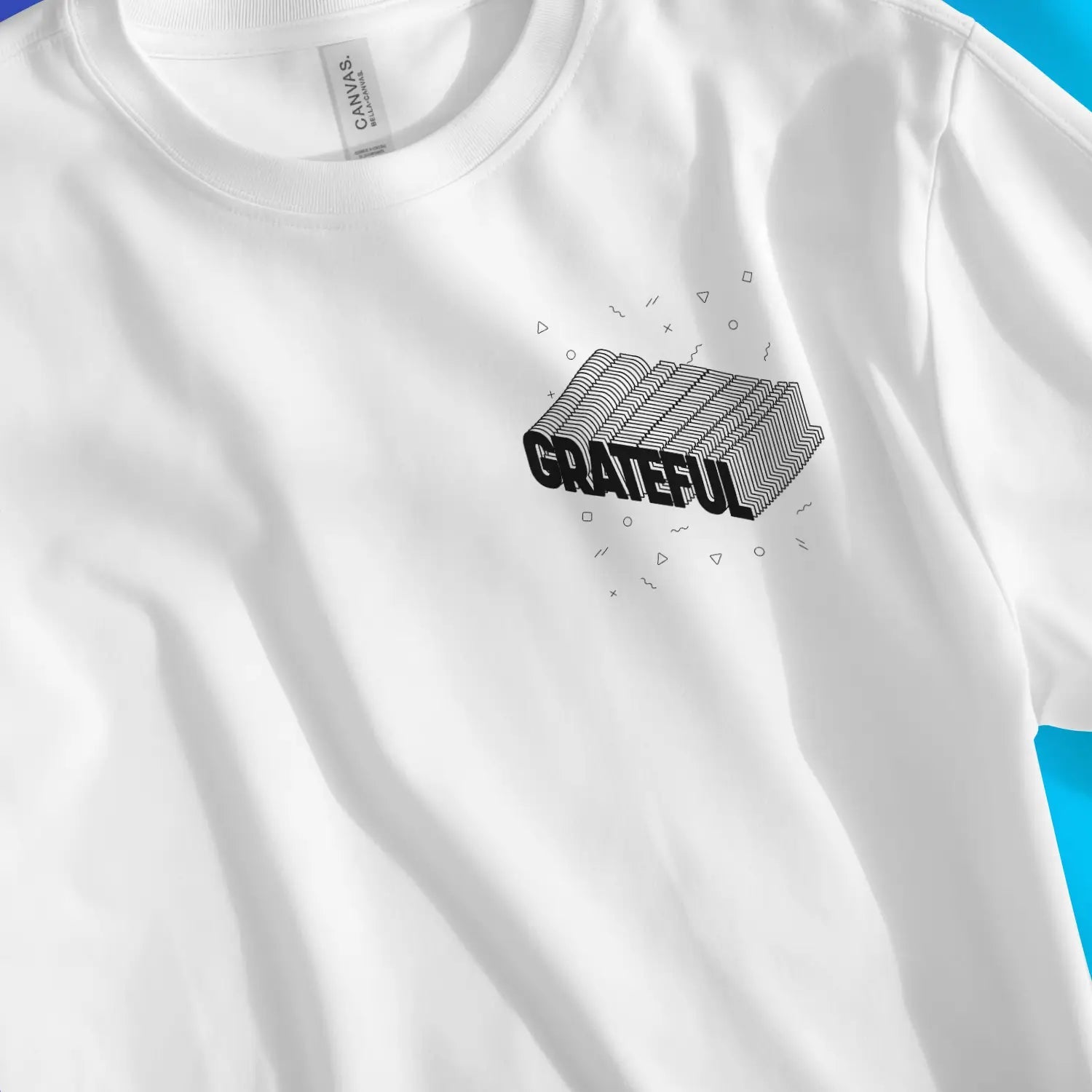 Grateful 3D – Unisex Christian T-Shirt designed by 3rd Day Christian Clothing.