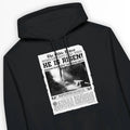 HE IS RISEN (Newspaper) – Unisex Christian Hoodie designed by 3rd Day Christian Clothing.
