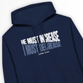 HE MUST INCREASE (John 3:30) – Unisex Christian Hoodie designed by 3rd Day Christian Clothing.