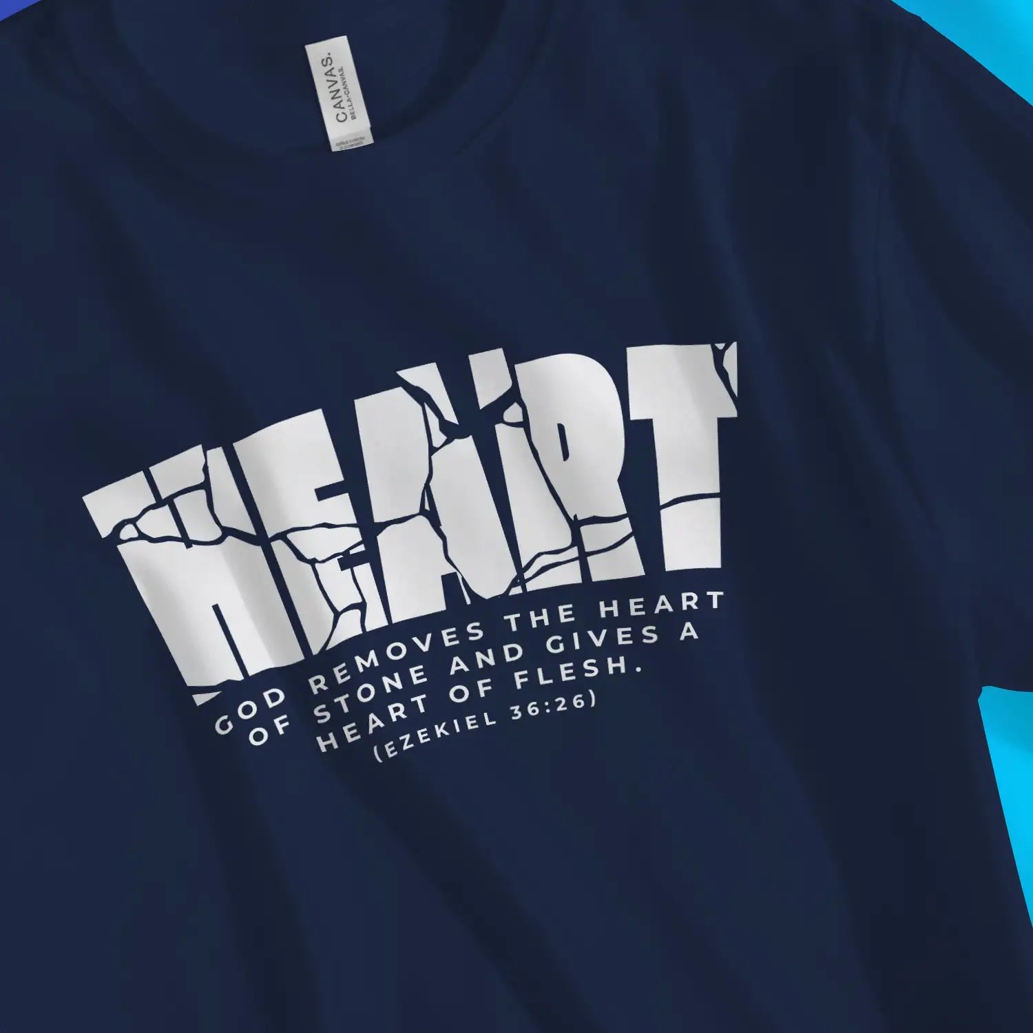 Heart Of Stone – Unisex Christian T-Shirt designed by 3rd Day Christian Clothing.