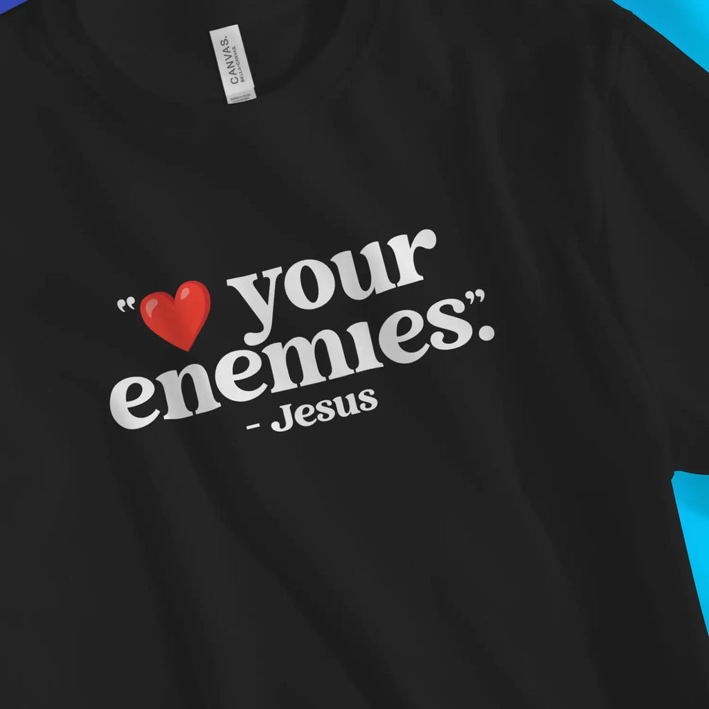 Heart Your Enemies 2.0 – Unisex Christian T-Shirt designed by 3rd Day Christian Clothing.