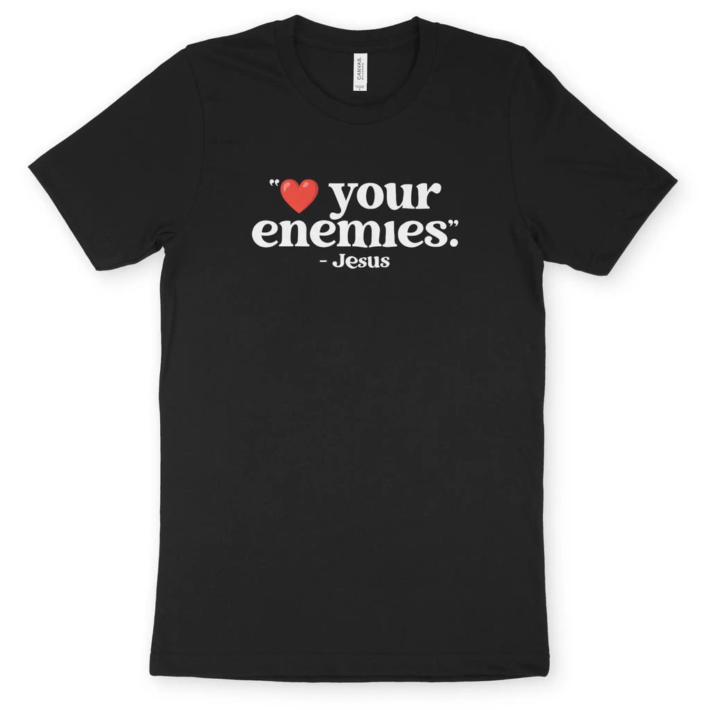 Heart Your Enemies 2.0 – Unisex Christian T-Shirt designed by 3rd Day Christian Clothing.