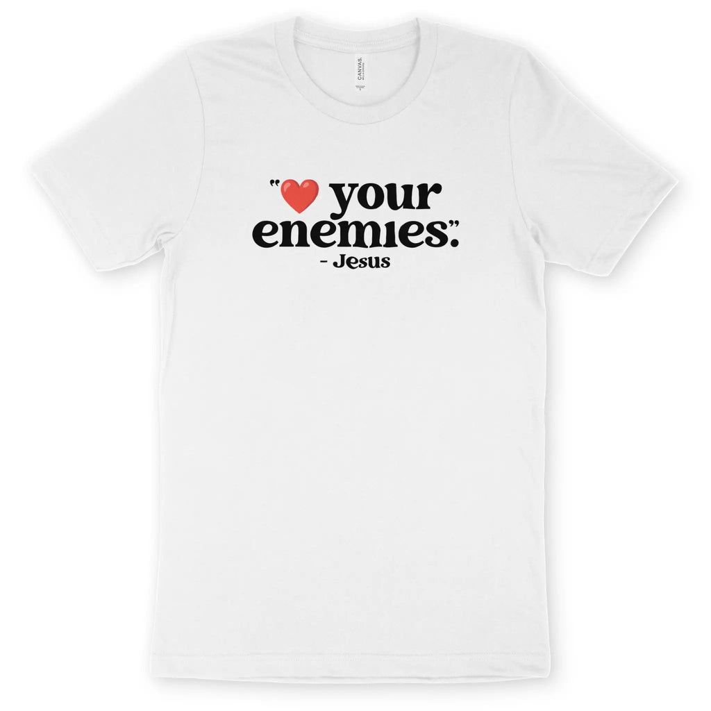 Heart Your Enemies – Unisex Christian T-Shirt designed by 3rd Day Christian Clothing.