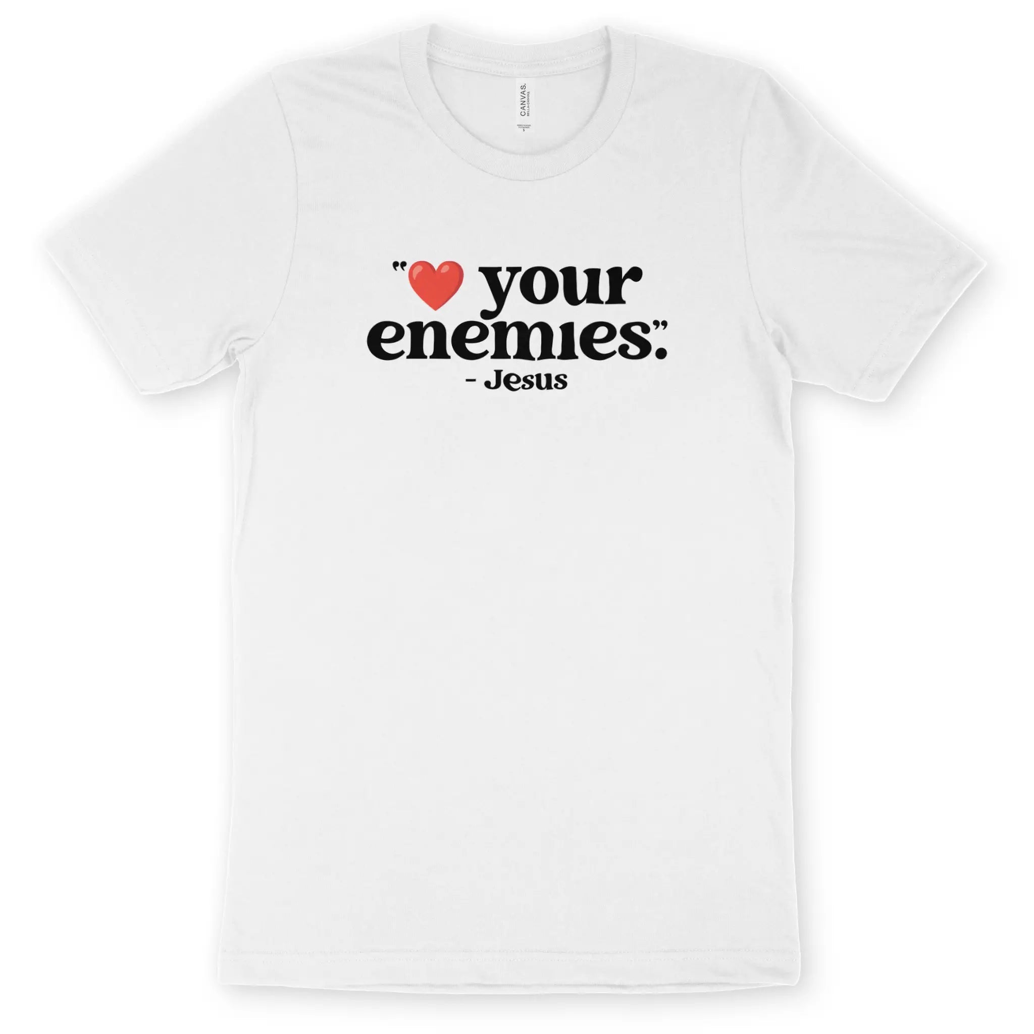 Heart Your Enemies – Unisex Christian T-Shirt designed by 3rd Day Christian Clothing.