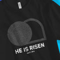 He Is Risen (3rd Day, Black) – Unisex Christian T-Shirt designed by 3rd Day Christian Clothing.