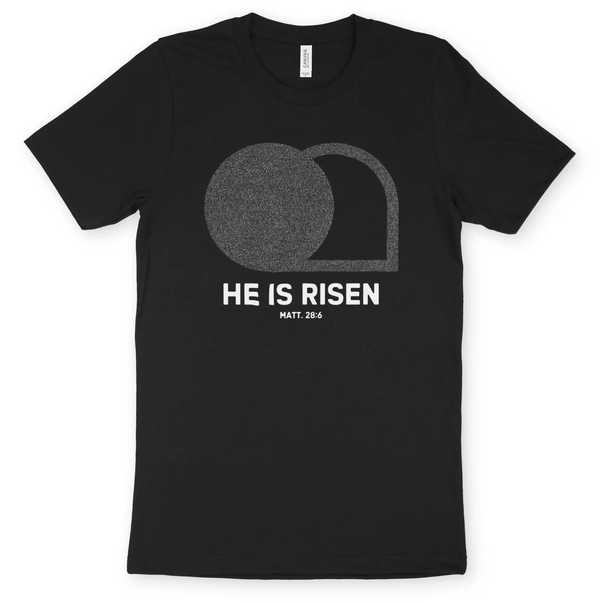 He Is Risen (3rd Day, Black) – Unisex Christian T-Shirt designed by 3rd Day Christian Clothing.