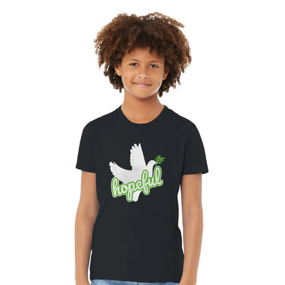 Hopeful Dove | Premium Kids' Christian T-Shirt designed by 3rd Day Christian Clothing.