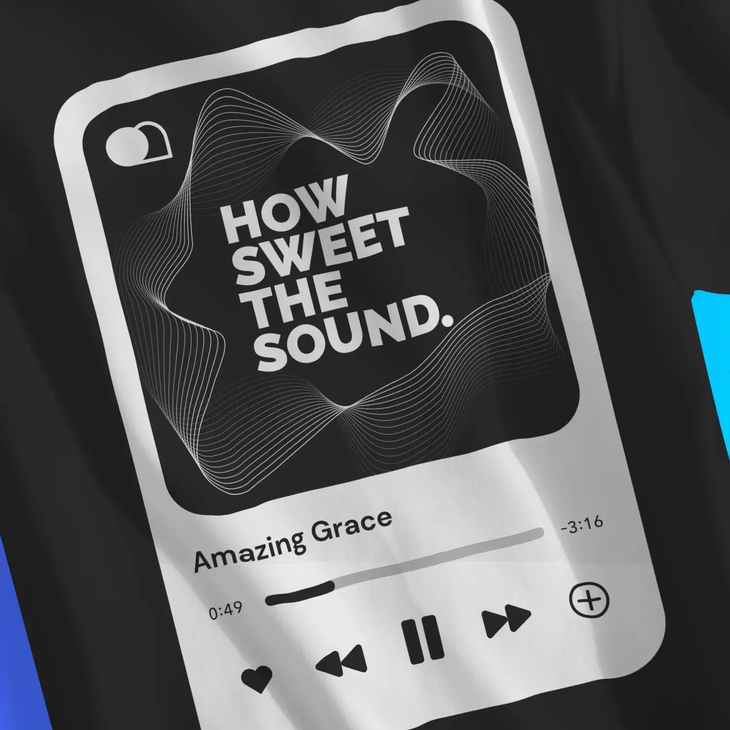 How Sweet The Sound (Amazing Grace) 2.0 – Unisex Christian T-Shirt designed by 3rd Day Christian Clothing.