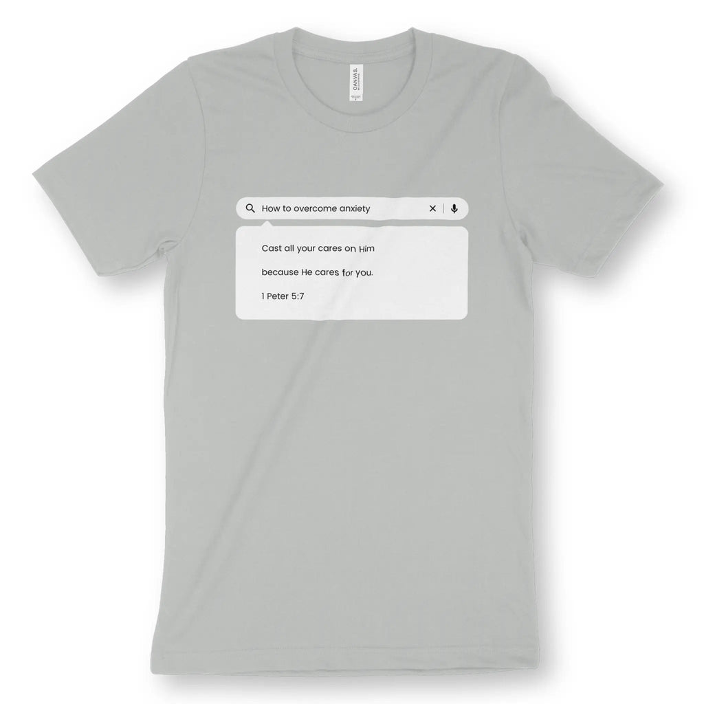 How To Overcome Anxiety – Unisex Christian T-Shirt designed by 3rd Day Christian Clothing.