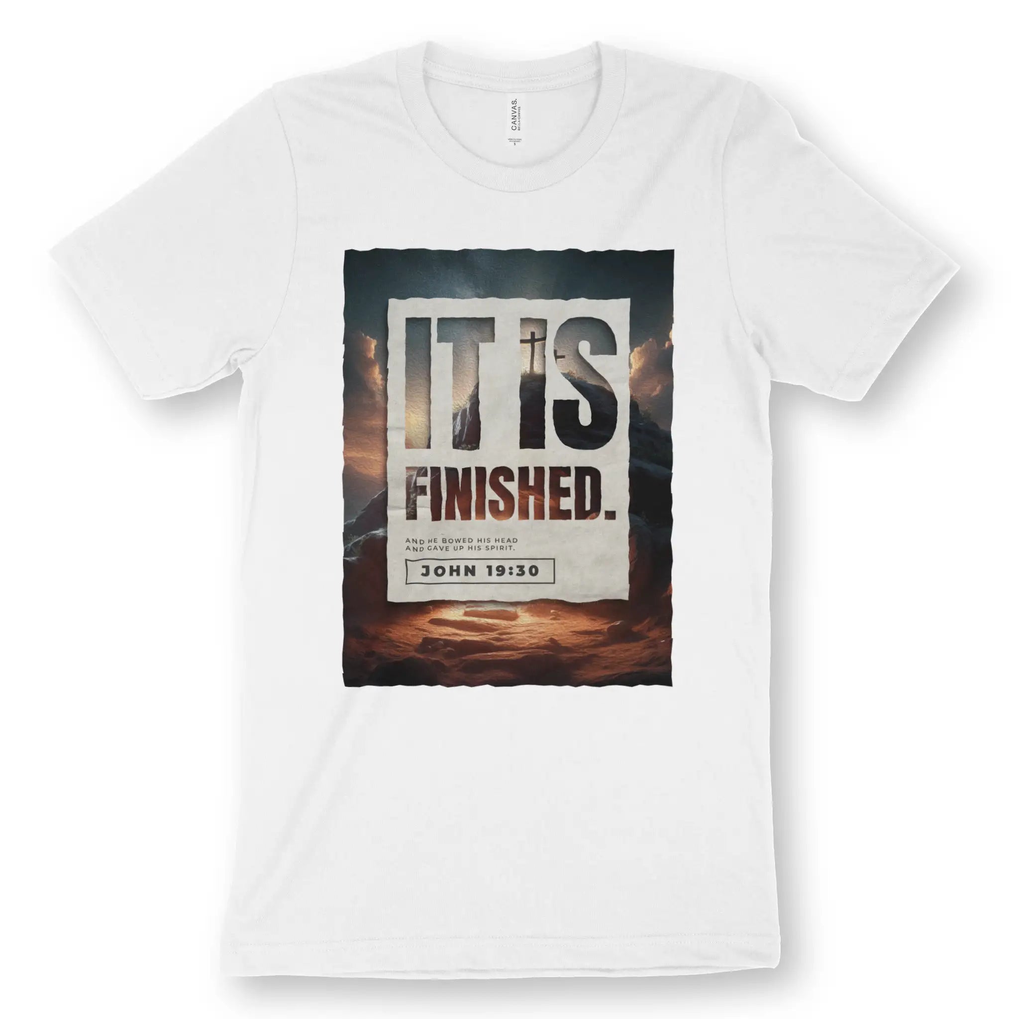 IT IS FINISHED. (Good Friday) – Unisex Christian T-Shirt designed by 3rd Day Christian Clothing.