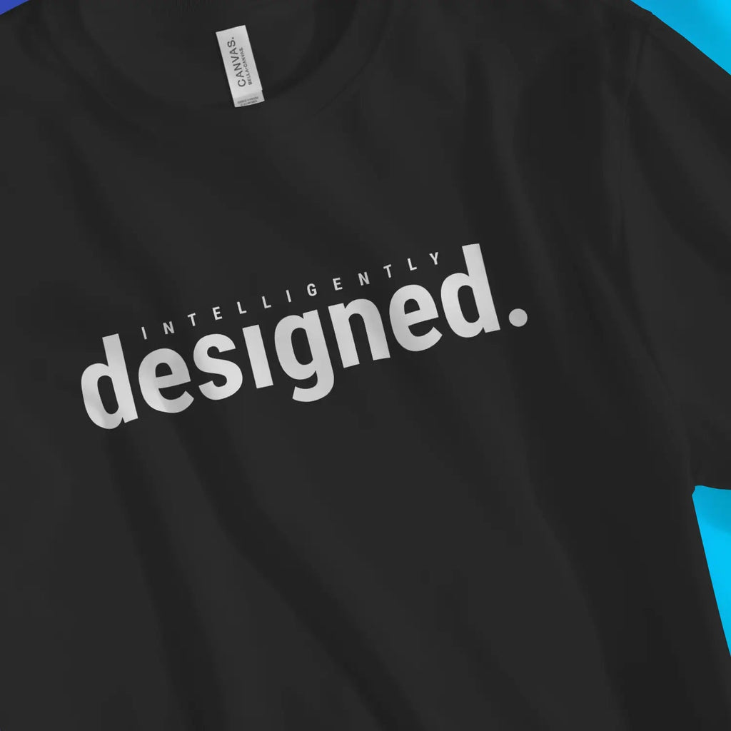 Intelligently Designed – Unisex Christian T-Shirt designed by 3rd Day Christian Clothing.