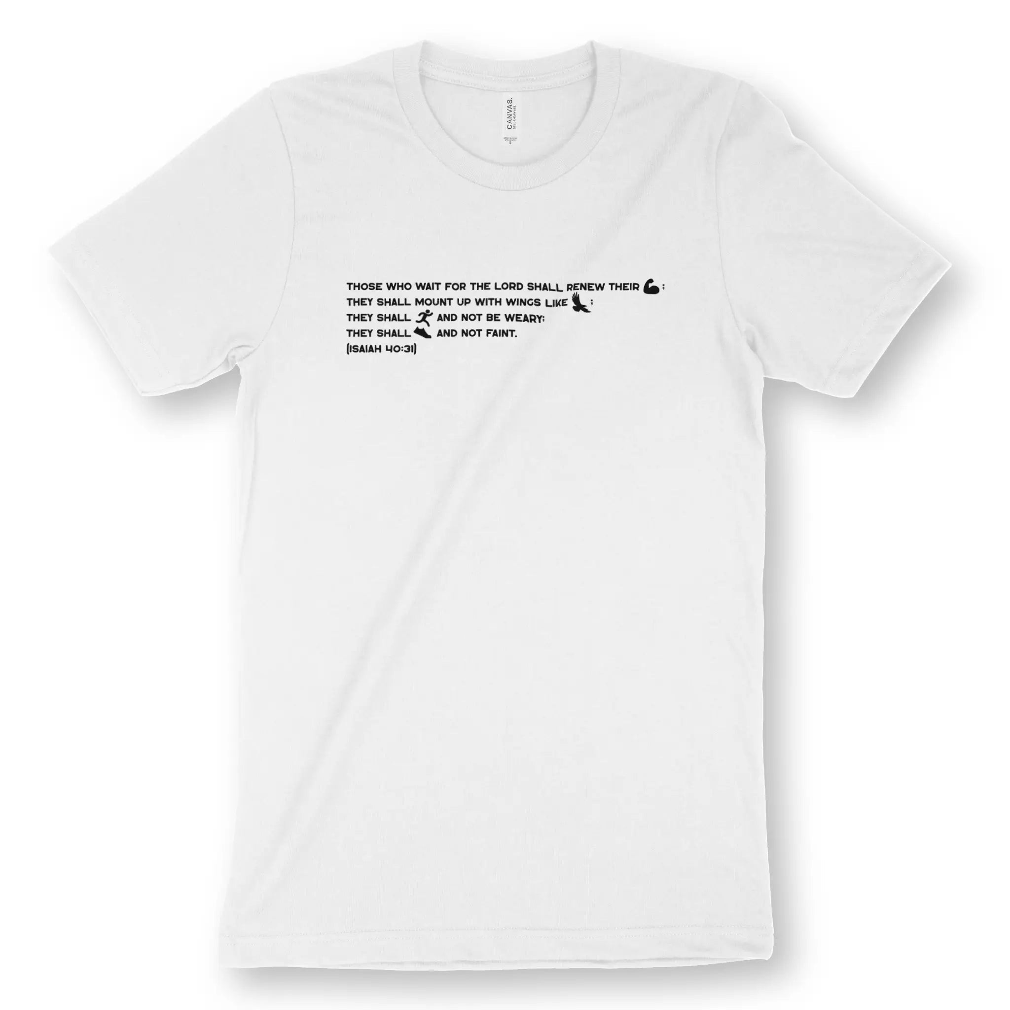 Isaiah 40:31 – Unisex Christian T-Shirt designed by 3rd Day Christian Clothing.