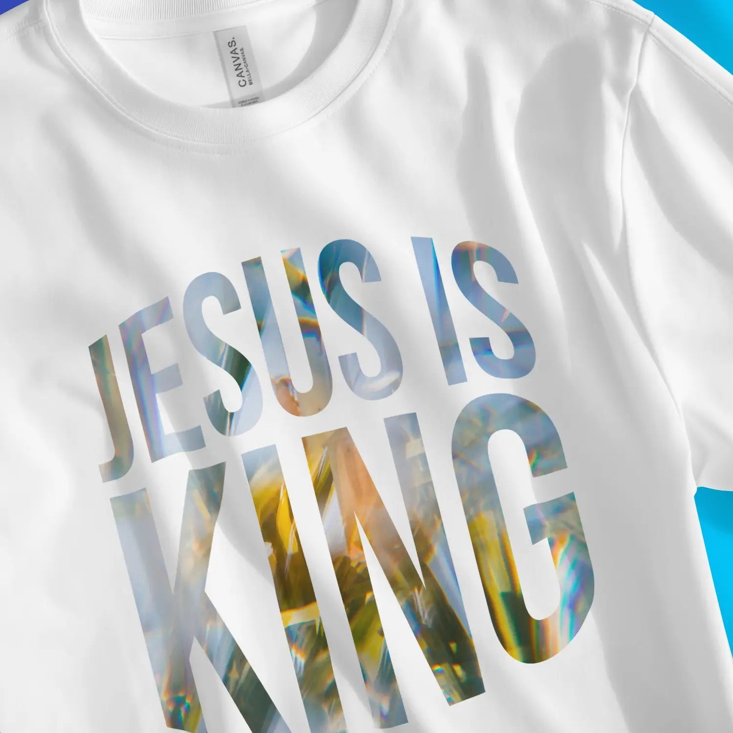 JESUS IS KING – Unisex Christian T-Shirt designed by 3rd Day Christian Clothing.