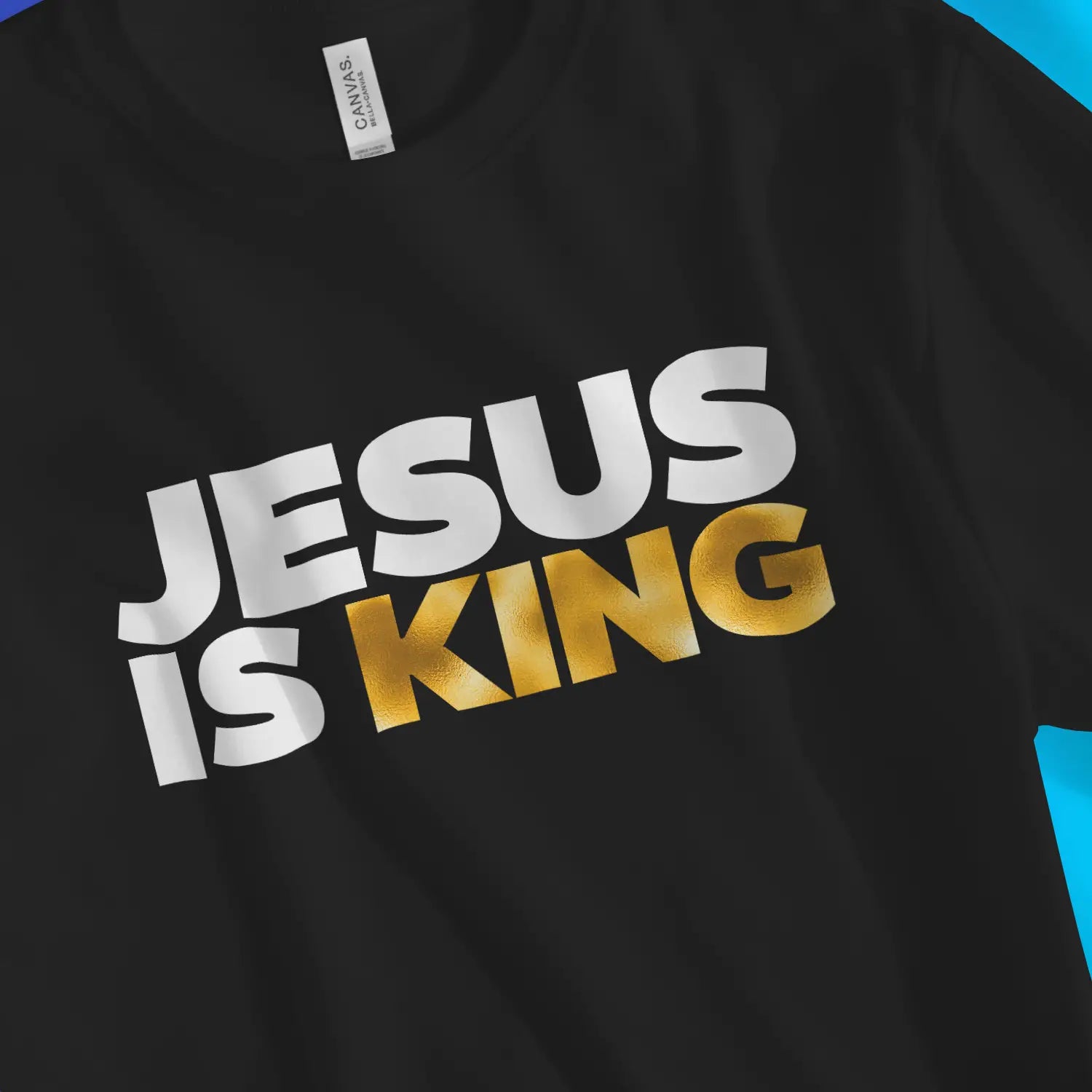 JESUS IS KING – Unisex Christian T-Shirt designed by 3rd Day Christian Clothing.