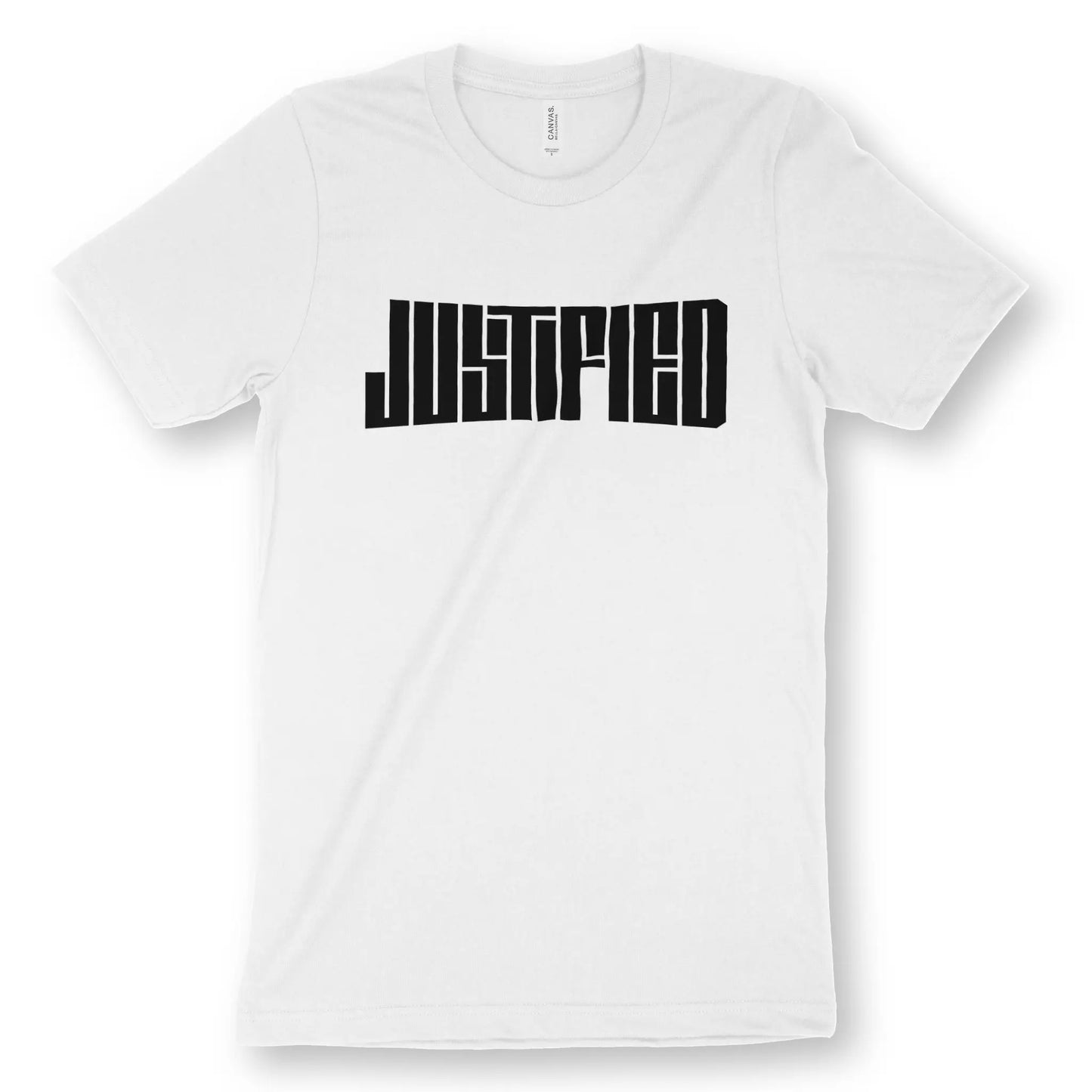 JUSTIFIED | Premium Unisex Christian T-Shirt designed by 3rd Day Christian Clothing.