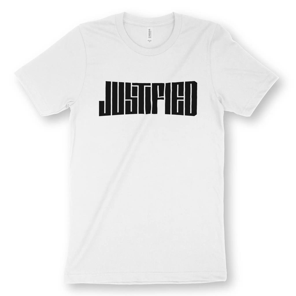 JUSTIFIED – Unisex Christian T-Shirt designed by 3rd Day Christian Clothing.