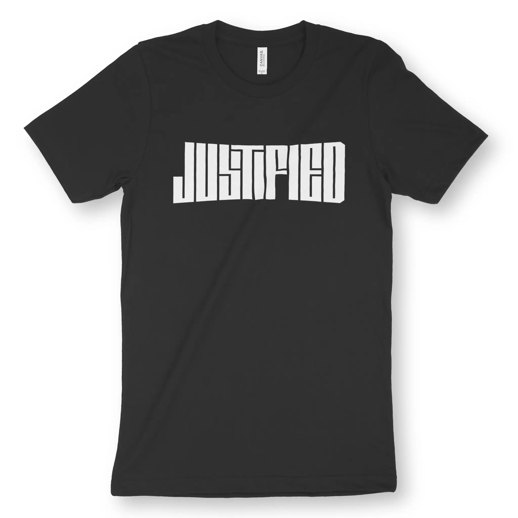 JUSTIFIED – Unisex Christian T-Shirt designed by 3rd Day Christian Clothing.